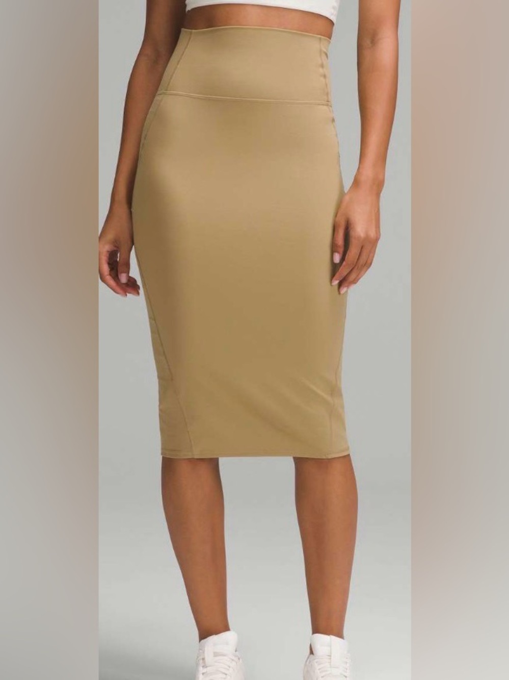 Lululemon Athletica NWT Filbert Tan Nulu Slim Fit Skirt